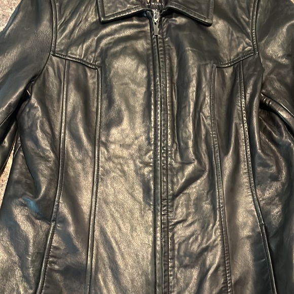 🛍️ SOLD 🛍️ Soft Moto Leather Jacket - Picture 7 of 12